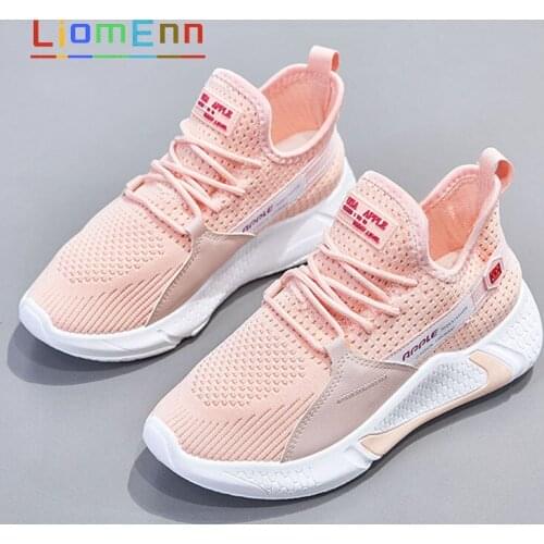 2021 Summer Sneakers Women Shoes Breathable Tennis White Pink Yellow Sneakers Vulcanize Running Sport Shoes Trainers zapatillas