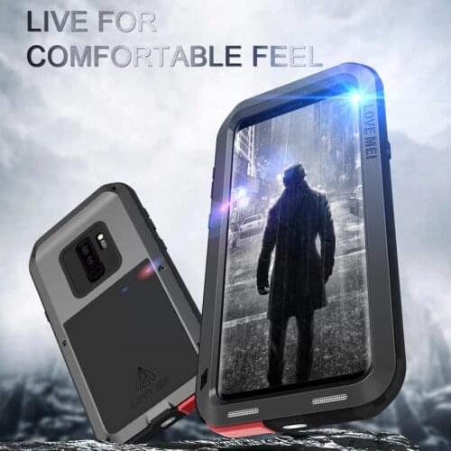 LOVEMEI Luxury Dirt-resistant Anti-knock Metal Aluminum Cases for Sumsang Galaxy S9+/S9 Plus G9650 Outdoor Heavy Duty Protection