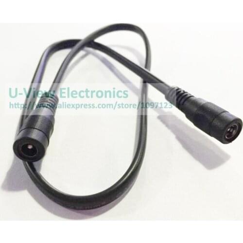 NCHTEK DC 5.5x2.1mm Female To DC 5.5x2.1mm Female Power Extension Connector Cable For CCTV Camera About 50CM/Free Shipping/10PCS