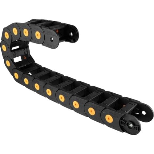 Uxcell Drag Chain Cable Carrier Open Type with End Connectors R100 1m for Electrical CNC Router Machine 40mmx75mm