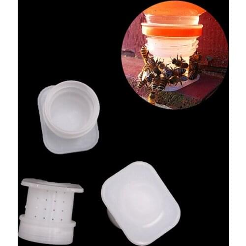 2PCS bee waterer feeders feeding drinker drinking device bees tools food container cup bowl apiculture beekeeping varroa supplie