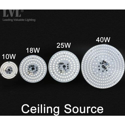 LED Ceiling Light 6/10/18/25/40W Retrofit Ceiling Lamp Source For Replacemen Living Room Kitchen Bathroom Led Ceiling Lighting