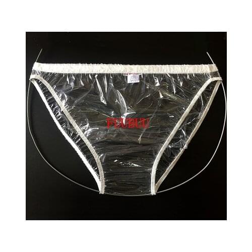 PVC Clear Transparent Pants Sexy Costumes Private Party Underwear