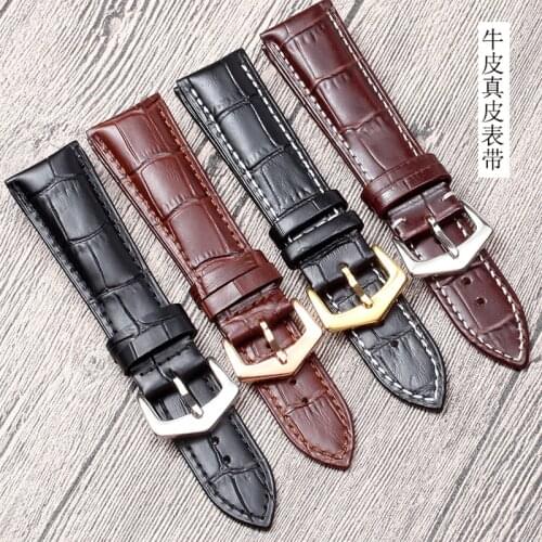 High quality Leather Straps for patek philippe leather watch strap pp Pin buckle 19mm20mm21mm22mm Mens watchband