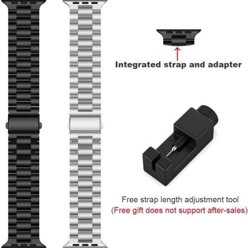 New Watchband Band for iWatch 4 3 2 42mm 38mm Replace Accessories for Apple watch Series 5 44mm 40mm Strap Metal link Bracelet