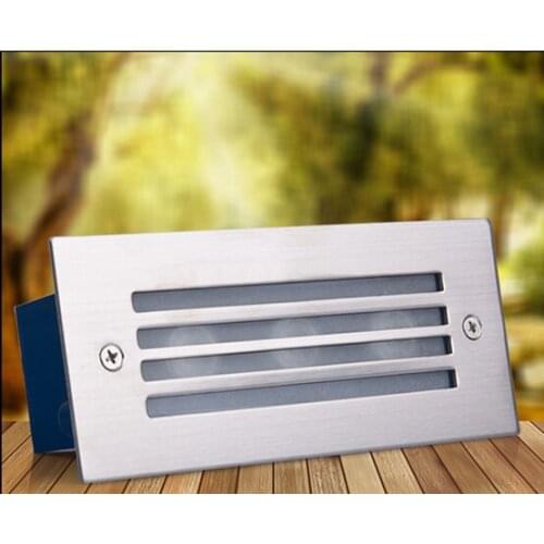 Super bright 3W Aluminium LED Wall Corner Light IP67 Waterproof led footlight stair lights Square outdoor step path lights