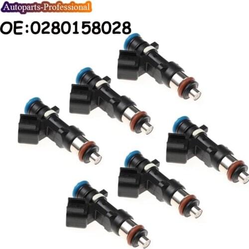 6 PCS Fuel Inejctor For Dodge Avanger Journey for Chrysler 300M Sebring Pacifica 0280158028 0 280 158 028 04591986AA 812-12138