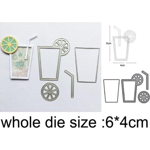 Lemon Cup Mug Cutting dies New 2021 Metal Cutting Dies For Scrapbooking and Card Making Decorative Embossing Die Cut Craft dies