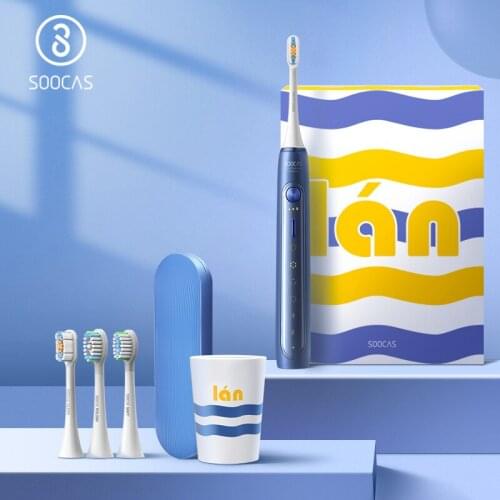 SOOCAS X5 Electric Toothbrush Sonic Toothbrush Brush Teeth Rechargeable NFC Smart Control Automatic Toothbrush 12 Modes IPX7