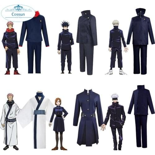 2020 Anime Costumes Jujutsu Kaisen Yuji Itadori Cosplay Costume Kugisaki Nobara Gojo Satoru School Uniform Set Halloween Party