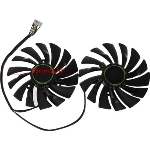 2pcs 95MM PLD10010S12HH 6Pin Graphics Video Card Cooler VGA Fan For MSI GTX970