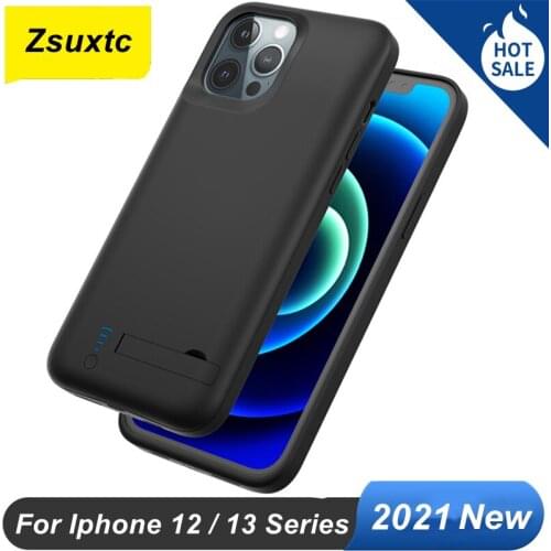 For iphone 12 Battery Case 4000 Mah To 6000 Mah Audio Output Power Bank Charger Case For iphone 12 Mini 12 Pro Max Battery Case