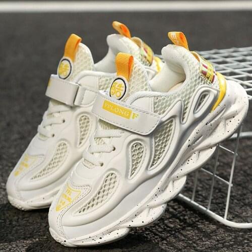 Childrens shoes 2020 summer new hollow single mesh breathable boys and girls students sports casual shoes