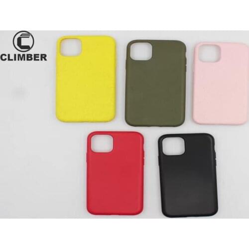 Eco Friendly Natural Wheat Straw Biodegradable TPU Phone Case For iPhone 7 8 Plus