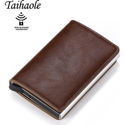 2020 New Smart Wallet Aluminum Box Credit Card Holder for Men and Women Slim Wallet RFID Holder Card Case Business Card Wallet