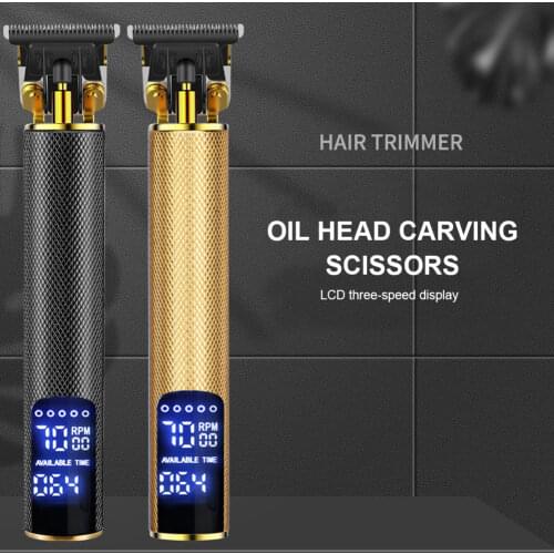 Hair Clipper for Men Beard Trimmer Kit Cordless Hair Trimmer with Cutting Combs LCD Display