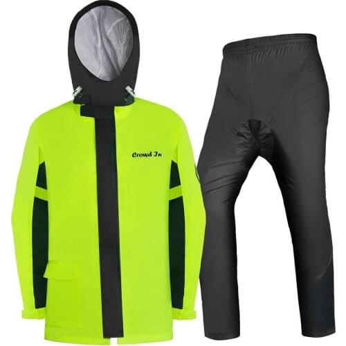 Soft Sport Comfortable Waterproof Motorcycle Motorcycle Suit For Rain Top And Pants Split Portable Sportswear