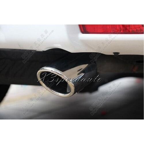 Free Shipping Stainless Steel Exhaust Muffler Tip Pipe For Toyota Land Cruiser Prado FJ150 2010 2011 2012 2013