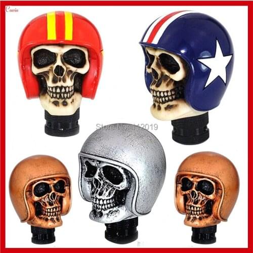 New Cool Universal Manual Transmission Skull Bone Ghost Gear Shift Knob Skeleton Gear Level Knob Colors Avaliable