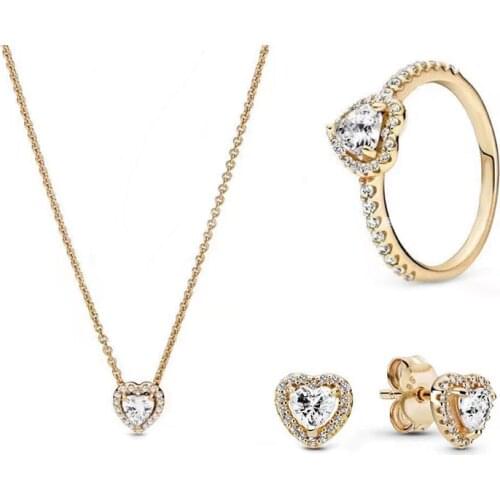 2021 Mothers Day New Elevated Heart Series Set, Exquisite Jewellery To Give Women A Unique Gift With One Heart And One Mind
