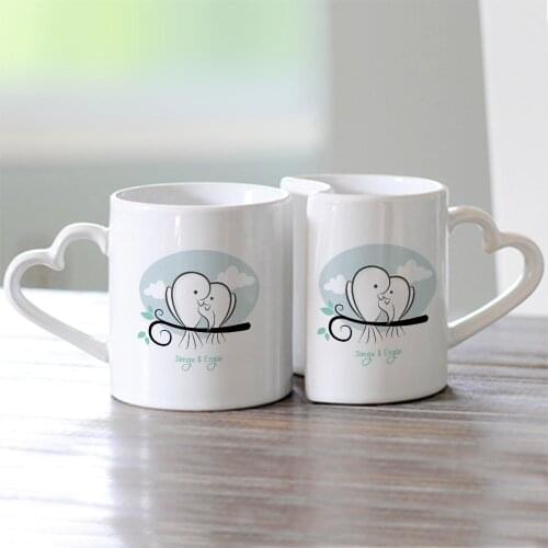 Personalized Dual Dear Cup (Valentines Day Temalı-38)