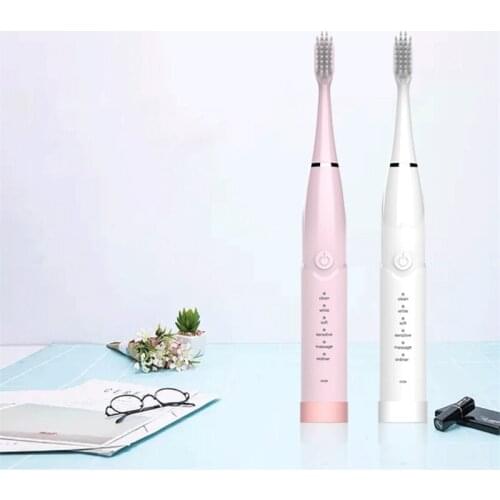 Powerful Ultrasonic Sonic Electric Toothbrush USB Rechargeable Tooth Brush Adult Electronic Washable Whiten Teeth Brush 6 Modes