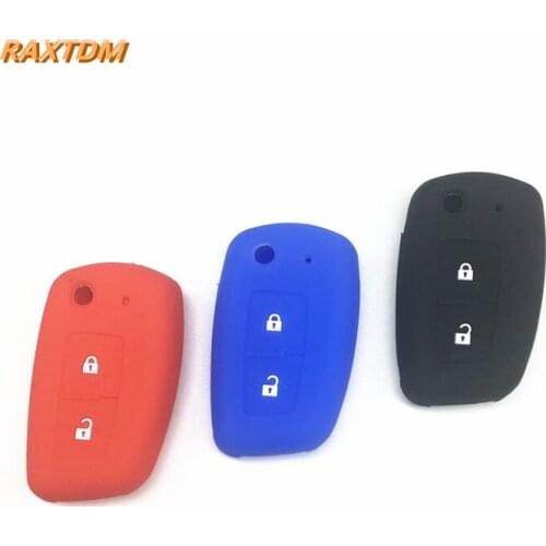 Silicone key fob case cover for NISSAN Qashqai 2016 X-trail Murano Maxima Altima Juke Geniss QUEST Livina Nismo Fold Flip Remote