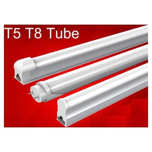 50pcs T5/T8 LED Tube Light Integrated Separated for Home Project Lighting 300/600/900/1200mm 110v 220V with cover easy install