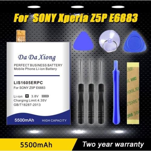 High quality 5300mAh LIS1605ERPC Battery for SONY Xperia Z5 Premium Z5P Dual E6883 E6853 Mobile Phone battery