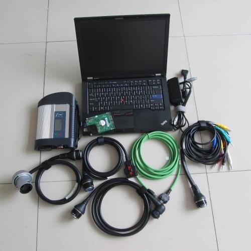 High quality mb sd c4 with hdd software 12/2020v install in T410 laptop for thin-kpad i5cp work for mb star c4 cars and trucks