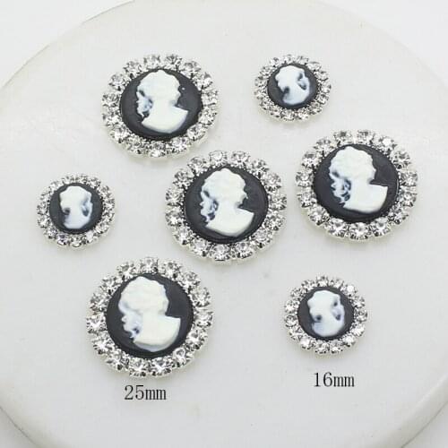 ZMASEY New Sale Metal Buttons 10Pcs/Lot 25mm Sewing Flatback Decorative Button diy Handwork Hair Accessories Fitting Sale Price