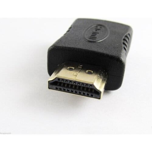 10pcs Gold HDMI Type A Male Plug To A Female M/F Extender HDTV Adapter Connector 1080P