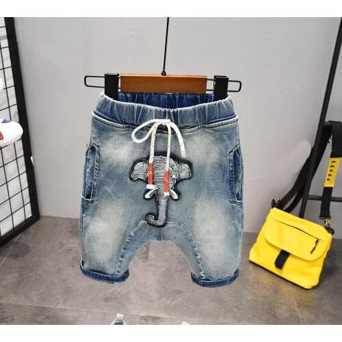 Hot sale children summer new shorts jeans Kids Boys casual washed distressed denim shorts 2-7 years