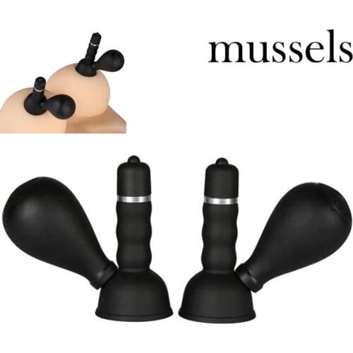 Mussels Electric Vibrating Breast Nipple Massager Sex Stimulator Sucking Vibrators Adult Sex Toys for Women