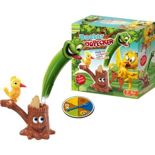 Woodpecker Catch The Worm Tricky Game Recreational Interesting Family Board Desktop Bird Toy Gift For Kids