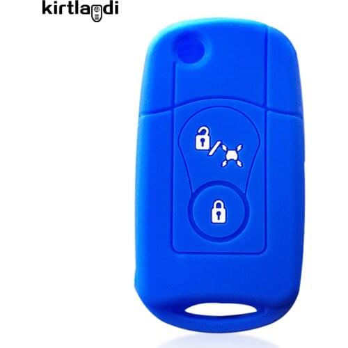 Kirtlandi 2 Button Modified Flip Folding Remote Car Key Case for SsangYong Actyon Kyron 2 Rexton Key Shell Case Keychain Protect