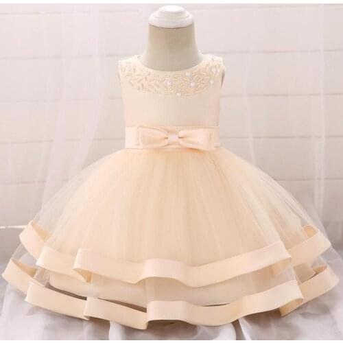 Top grade Lace Baby Girl Dress Baptism Dresses for Girls 1st year birthday party wedding Christening baby infant clothing