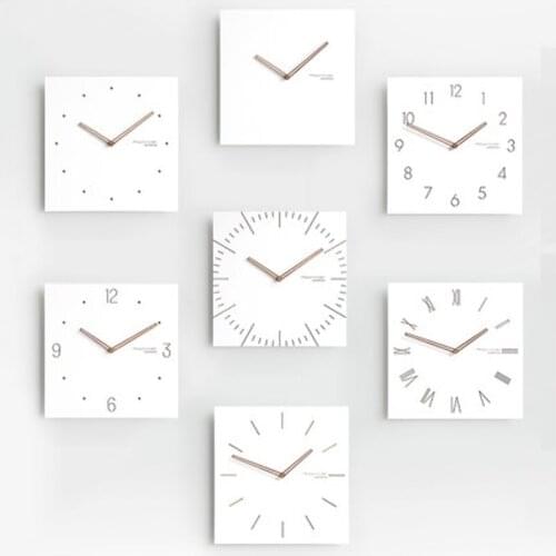 Square Meter Box Wall Clock Living Room Clocks Modern Atmosphere Fashion Personality Household Decorative Wall Watches
