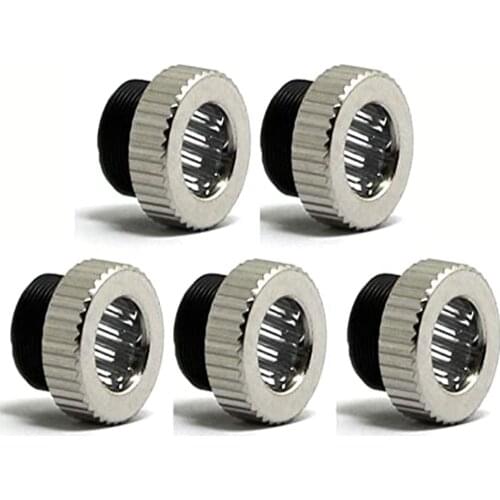 5pcs 120° Line Laser Lenses 200nm-1100nm with Lens Frame M9 and Metal Cap Optics