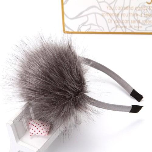 Fashion Ball Rabbit Hair Korean Elastic Hair Bands Bunny Hair Children Hair Accessories Candy Color Fox Hair Card Children