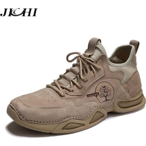 2021 Men Casual Shoes High Quality Genuine Leather Men shoes Fashion Breathable Men Loafers Outdoor Sneakers Moccasins Size 46