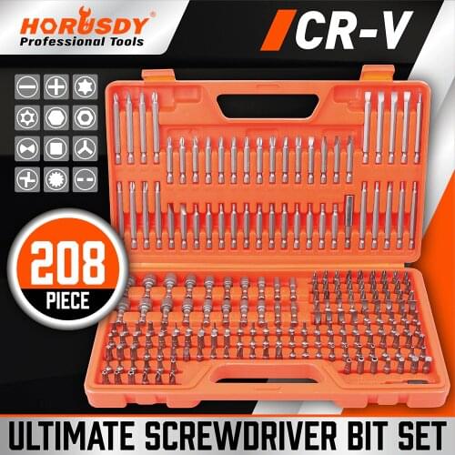 208-Piece Screwdriver Bit Set, Made Chrome Vanadium Steel Security Bit,screwdriver sets