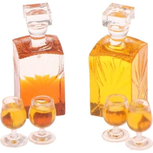 NEW Mini Wine Bottle Miniature Food Scene Model 1:12 Doll Accessories Girls Toys Dollhouse Miniature Doll House Accessories