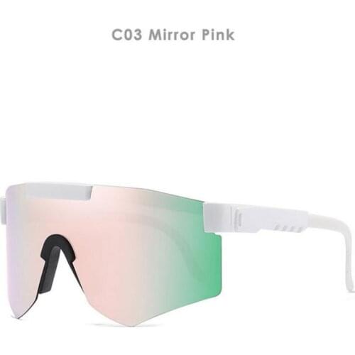 New Cycling Sports Sunglasses One Piece Colorful Real Film Sunglasses Outdoor Polarized Glasses Big Frame Fashion Cool