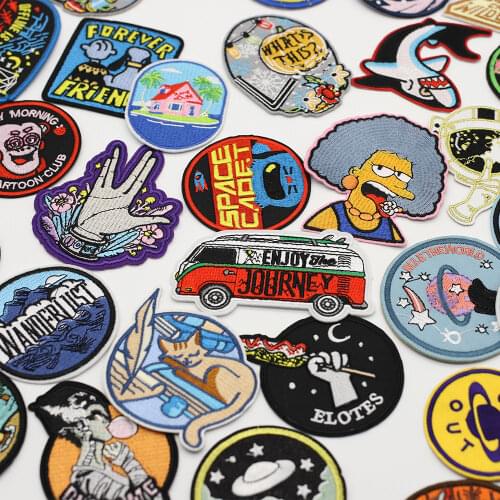 Personalized Animal Clothing Luggage Accessories Decals Ironing Clothes Stickers DIY Embroidered Cloth Badge Clothes Stickers