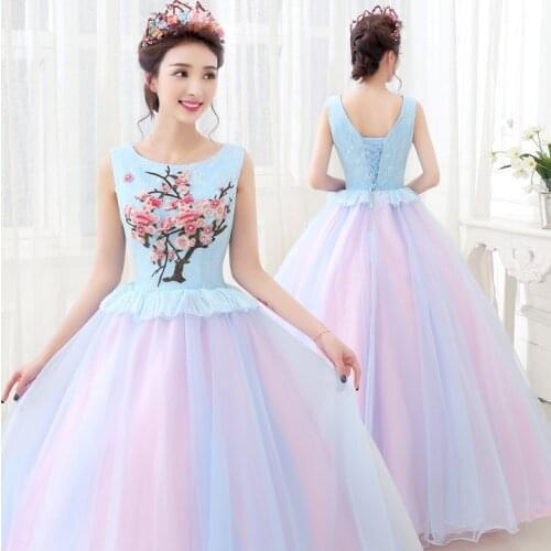 Appliques Quinceanera Dresses Floor-Length Vestidos Sweet 16 years Lace up back Summer Ball GownParty Prom