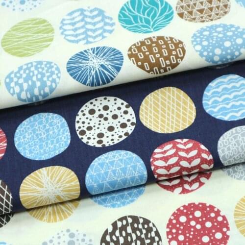 Half yard thin cotton fabric with Northern Europe flower print, handmade DIY bag garment dress children cloth 100% cotton CR-351