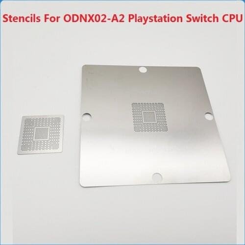 Direct Heating 80*80 90*90 BGA Stencil For ODNX02-A2 Playstation Switch CPU Reballing IC ODNX02 -A2 Solder Tin Template 0.35MM