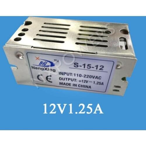 [Seven Neon]Free shipping 100sets high quality DC12V 1.25A 15W power adaptor