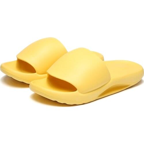 Soft Slippers Mens Summer Thick-Soled Silent Non-Slip Quick-Drying Shoes Household Bathroom Flip Flops Ladies Sandals Slippers